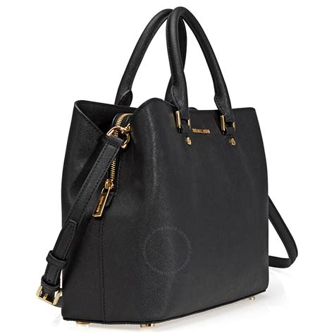 savannah michael kors black|Michael Kors saffiano bag black.